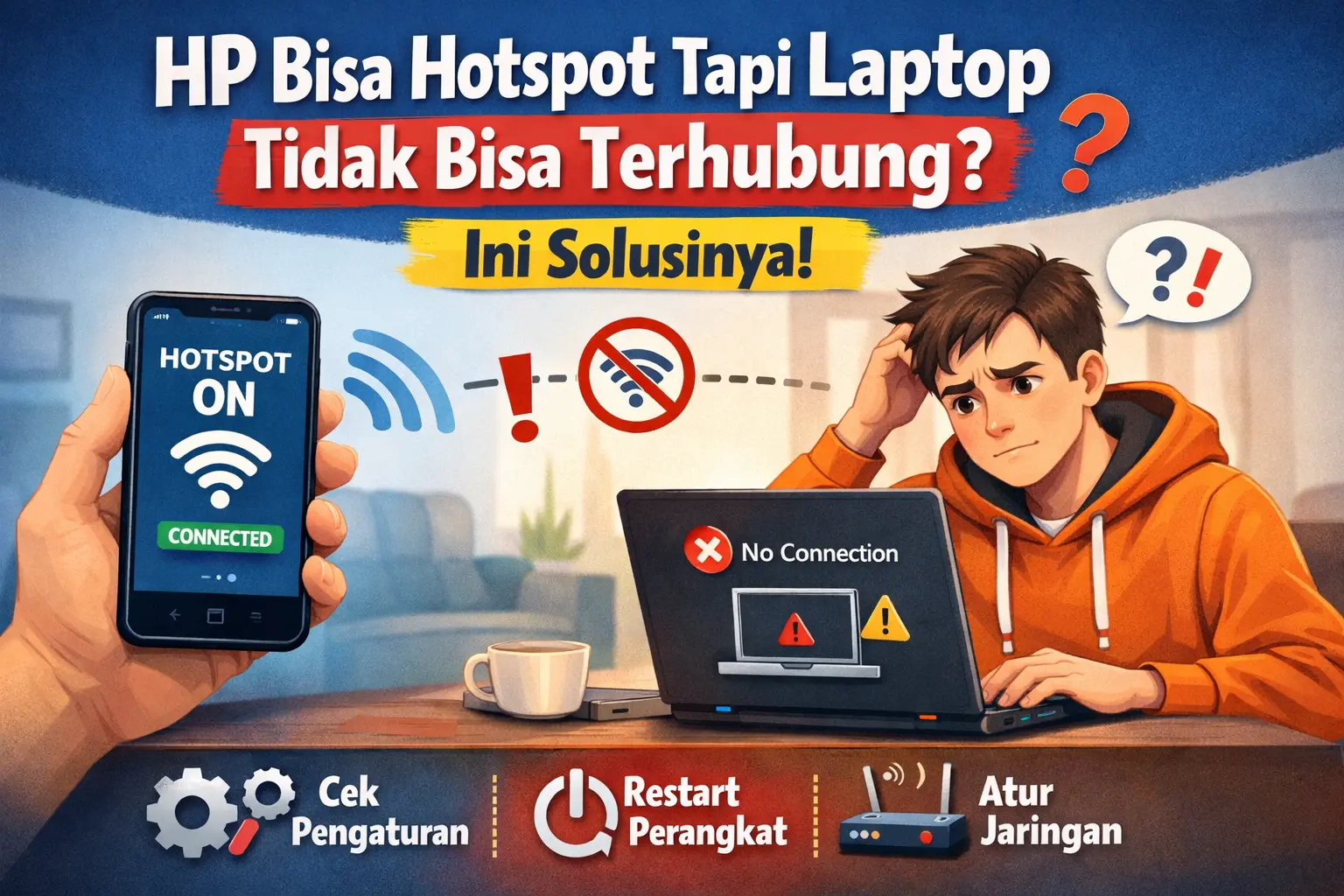 HP Bisa Hotspot Tapi Laptop Tidak Bisa Terhubung? Ini Solusinya!