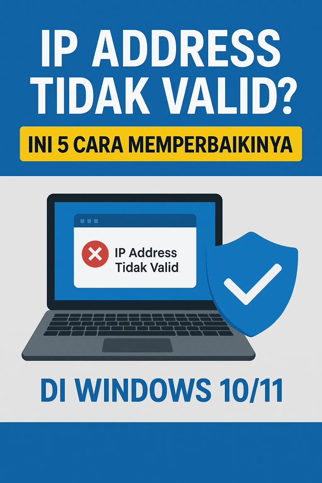 IP Address Tidak Valid? Ini 5 Cara Memperbaikinya di Windows 10/11